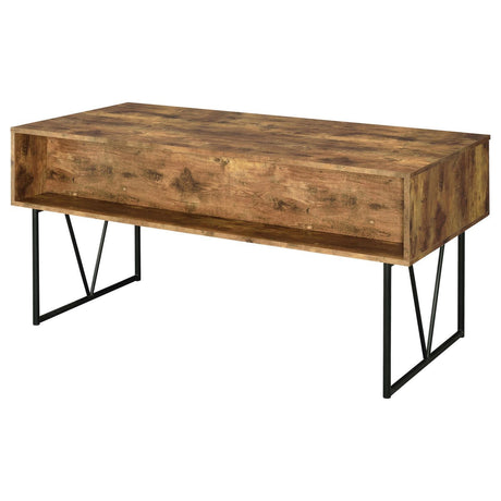 Analiese Antique Nutmeg 4-Drawer Writing Desk by Coaster at Eve Furniture