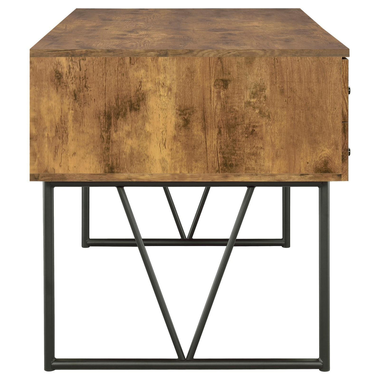Analiese Antique Nutmeg 4-Drawer Writing Desk by Coaster at Eve Furniture
