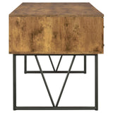 Analiese Antique Nutmeg 4-Drawer Writing Desk by Coaster at Eve Furniture