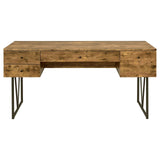 Analiese Antique Nutmeg 4-Drawer Writing Desk by Coaster at Eve Furniture