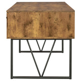 Analiese Antique Nutmeg 4-Drawer Writing Desk by Coaster at Eve Furniture
