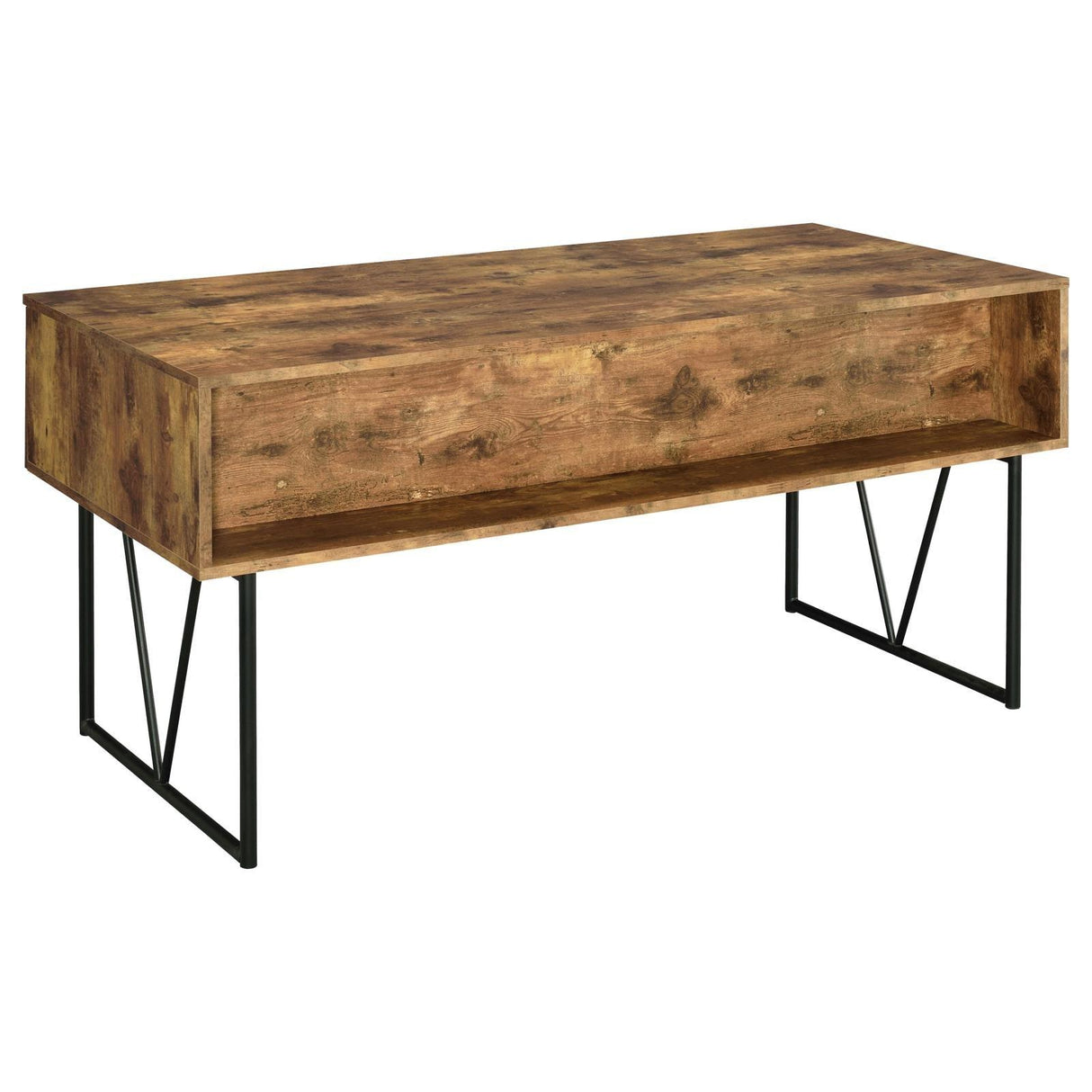 Analiese Antique Nutmeg 4-Drawer Writing Desk by Coaster at Eve Furniture