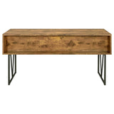 Analiese Antique Nutmeg 4-Drawer Writing Desk by Coaster at Eve Furniture