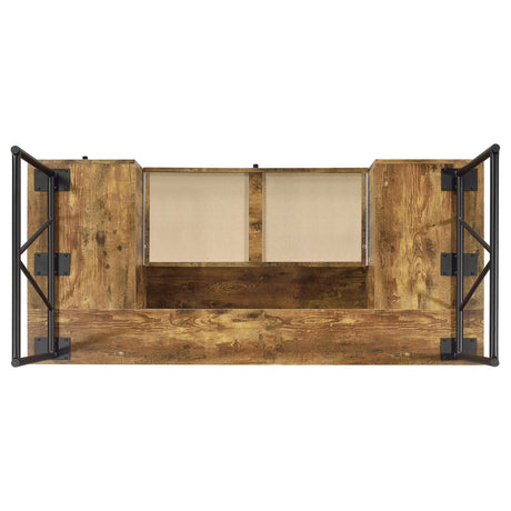 Analiese Antique Nutmeg 4-Drawer Writing Desk by Coaster at Eve Furniture