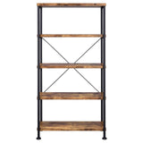 Analiese Antique Nutmeg 4-Shelf Bookcase by Coaster at Eve Furniture