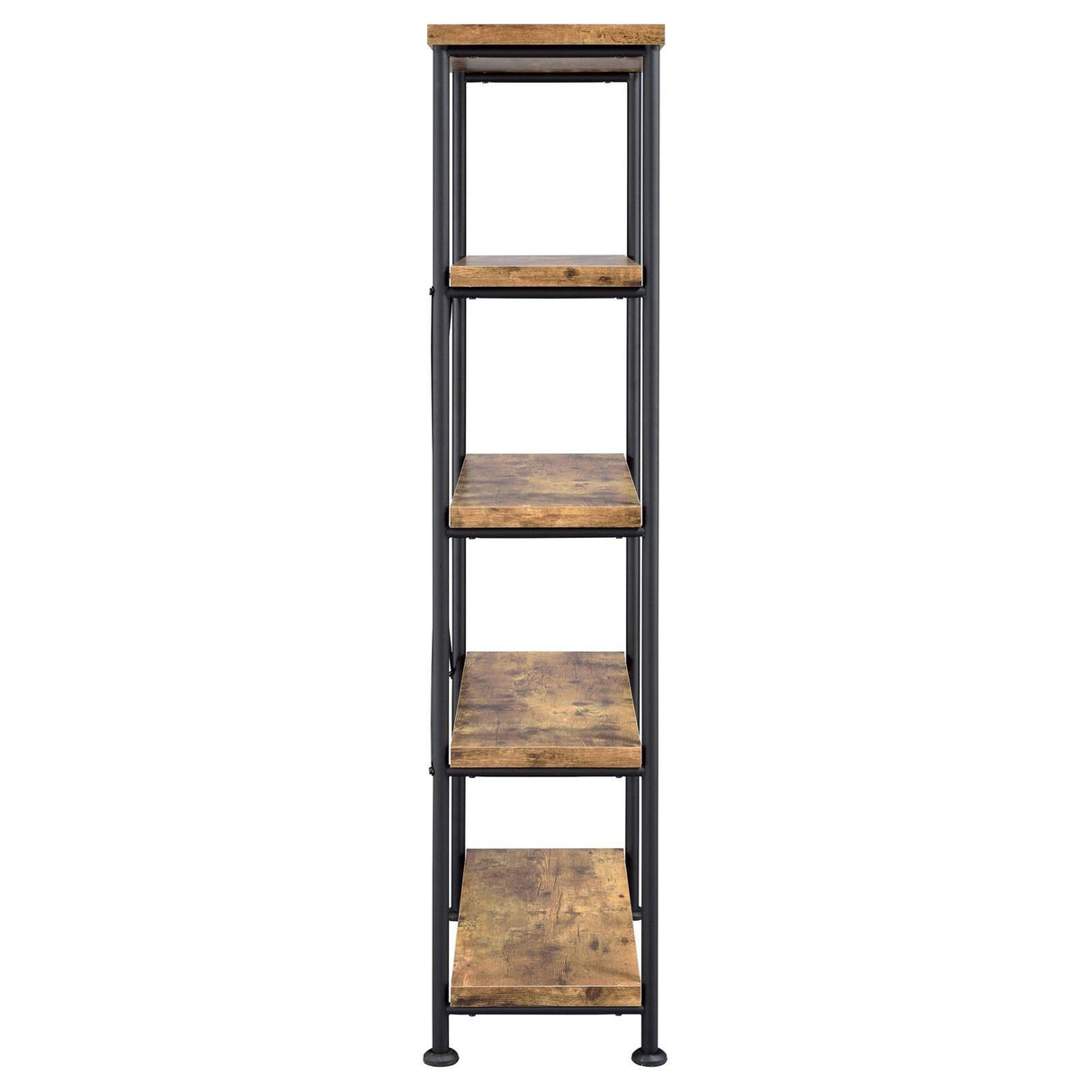 Analiese Antique Nutmeg 4-Shelf Bookcase by Coaster at Eve Furniture
