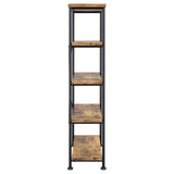 Analiese Antique Nutmeg 4-Shelf Bookcase by Coaster at Eve Furniture