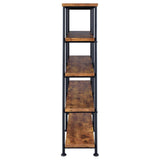 Analiese Antique Nutmeg 4-Shelf Open Bookcase by Coaster at Eve Furniture