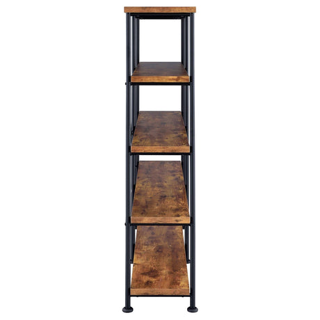 Analiese Antique Nutmeg 4-Shelf Open Bookcase by Coaster at Eve Furniture