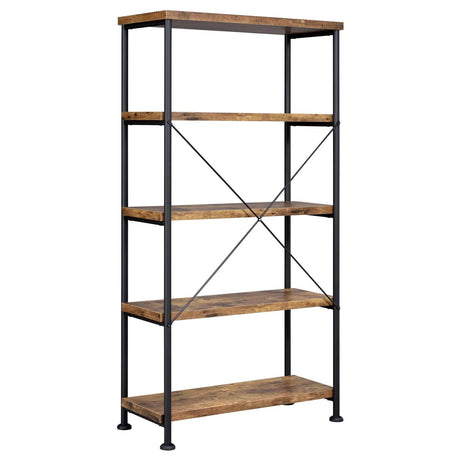 Analiese Antique Nutmeg/Black 2-Piece 3-Drawer Writing Desk Set by Coaster at Eve Furniture