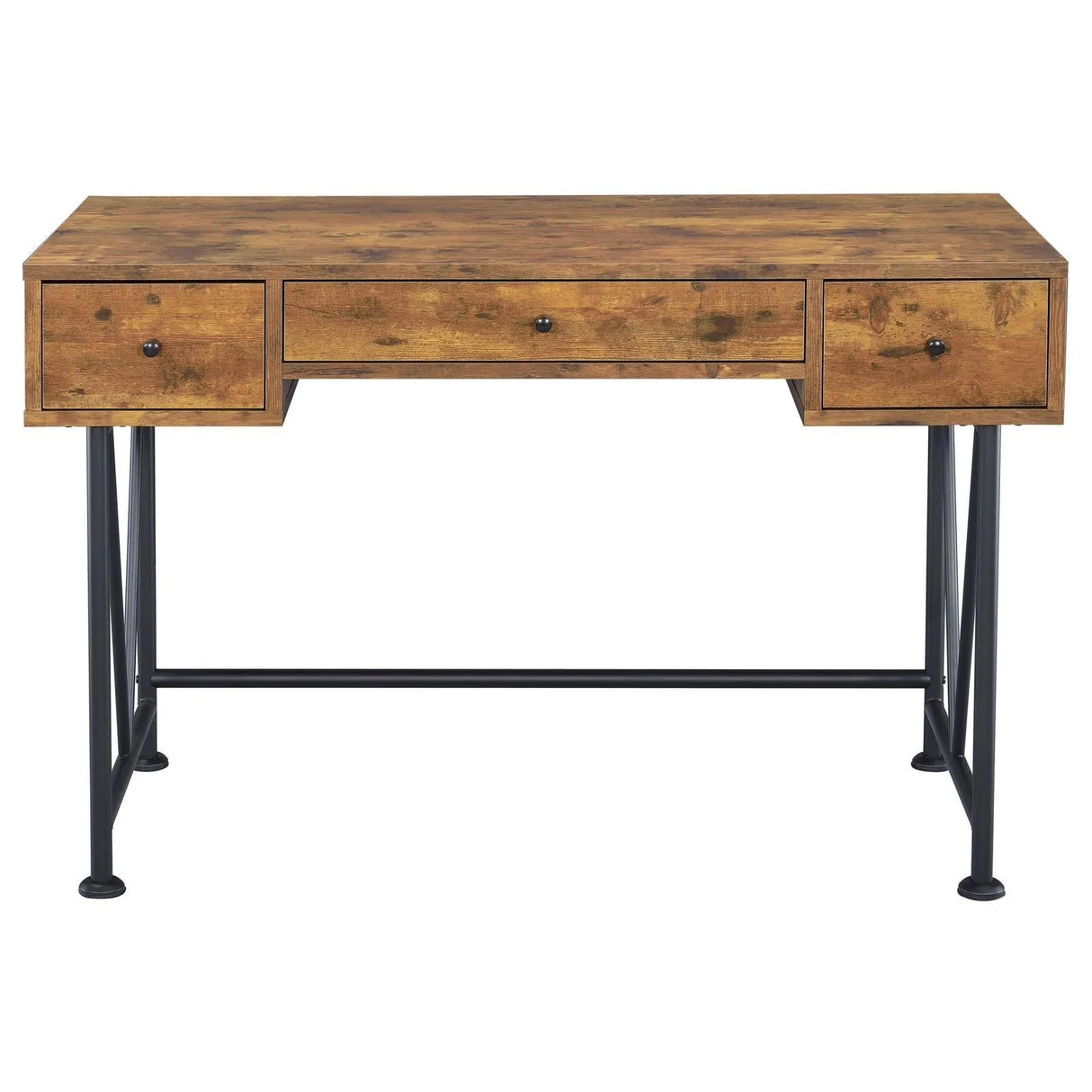 Analiese Antique Nutmeg/Black 2-Piece 3-Drawer Writing Desk Set by Coaster at Eve Furniture