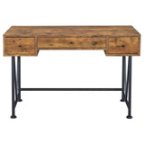 Analiese Antique Nutmeg/Black 2-Piece 3-Drawer Writing Desk Set by Coaster at Eve Furniture