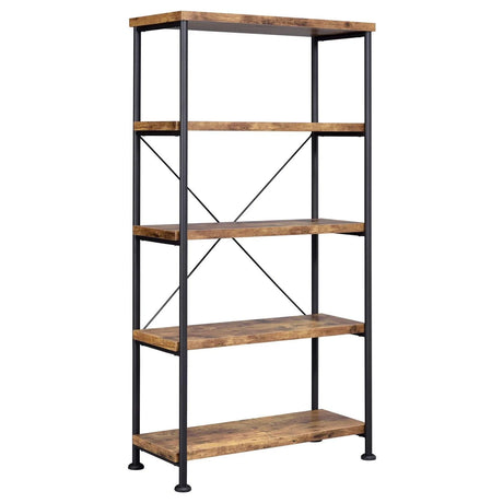 Analiese Antique Nutmeg/Black 2-Piece 3-Drawer Writing Desk Set by Coaster at Eve Furniture