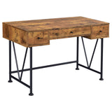 Analiese Antique Nutmeg/Black 3-Drawer Writing Desk by Coaster at Eve Furniture