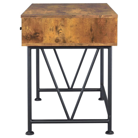 Analiese Antique Nutmeg/Black 3-Drawer Writing Desk by Coaster at Eve Furniture