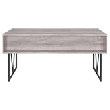 Analiese Gray Driftwood 4-Drawer Writing Desk by Coaster at Eve Furniture