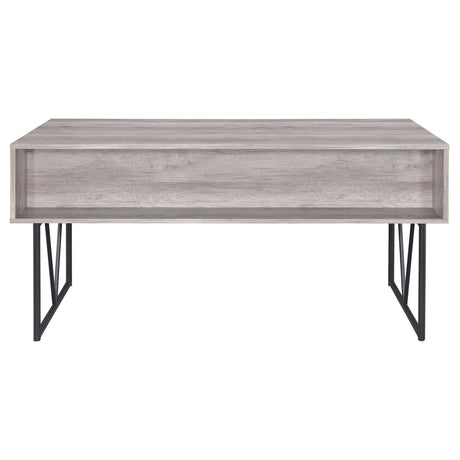Analiese Gray Driftwood 4-Drawer Writing Desk by Coaster at Eve Furniture