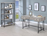 Analiese Gray Driftwood 4-Shelf Bookcase by Coaster at Eve Furniture