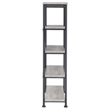 Analiese Gray Driftwood 4-Shelf Bookcase by Coaster at Eve Furniture