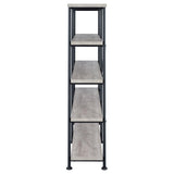 Analiese Gray Driftwood 4-Shelf Open Bookcase by Coaster at Eve Furniture