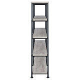 Analiese Gray Driftwood 4-Shelf Open Bookcase by Coaster at Eve Furniture