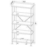 Analiese Mango 63-inch 4-shelf Bookshelf by Coaster at Eve Furniture