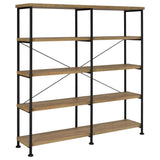 Analiese Mango 63-inch 4-shelf Double Bookshelf by Coaster at Eve Furniture