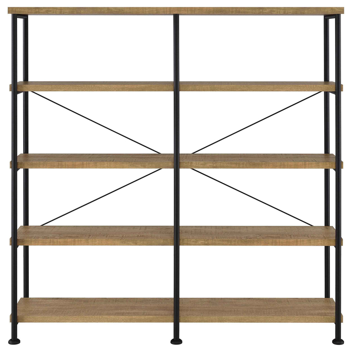 Analiese Mango 63-inch 4-shelf Double Bookshelf by Coaster at Eve Furniture