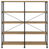 Analiese Mango 63-inch 4-shelf Double Bookshelf by Coaster at Eve Furniture
