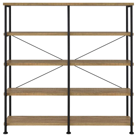 Analiese Mango 63-inch 4-shelf Double Bookshelf by Coaster at Eve Furniture