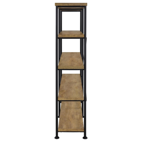 Analiese Mango 63-inch 4-shelf Double Bookshelf by Coaster at Eve Furniture