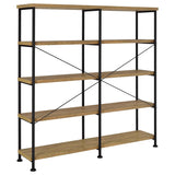 Analiese Mango 63-inch 4-shelf Double Bookshelf by Coaster at Eve Furniture