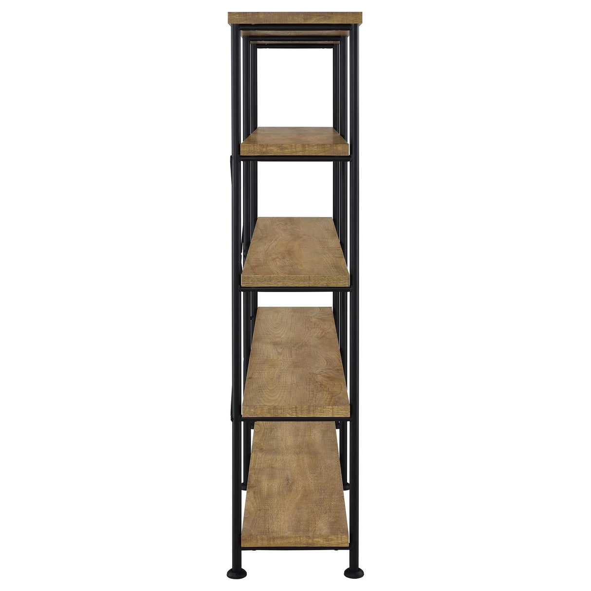 Analiese Mango 63-inch 4-shelf Double Bookshelf by Coaster at Eve Furniture