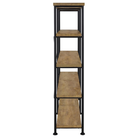 Analiese Mango 63-inch 4-shelf Double Bookshelf by Coaster at Eve Furniture