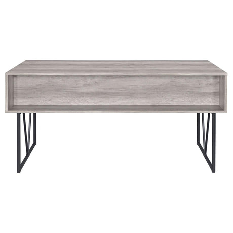 Analiese Gray Driftwood 4-Drawer Writing Desk by Coaster at Eve Furniture