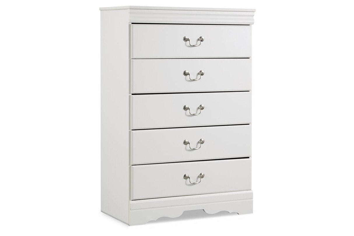 Anarasia White Chest of Drawers by Ashley at Eve Furniture