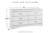 Anarasia White Dresser by Ashley at Eve Furniture