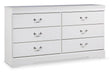 Anarasia White Dresser by Ashley at Eve Furniture