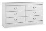 Anarasia White Dresser by Ashley at Eve Furniture