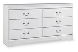 Anarasia White Dresser by Ashley at Eve Furniture