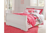 Anarasia White Full Sleigh Bed by Ashley at Eve Furniture