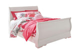 Anarasia White Full Sleigh Bed by Ashley at Eve Furniture