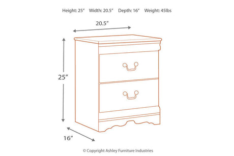 Anarasia White Nightstand by Ashley at Eve Furniture