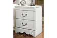 Anarasia White Nightstand by Ashley at Eve Furniture