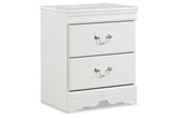Anarasia White Nightstand by Ashley at Eve Furniture