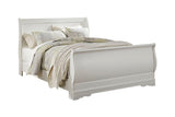 Anarasia White Queen Sleigh Bed by Ashley at Eve Furniture