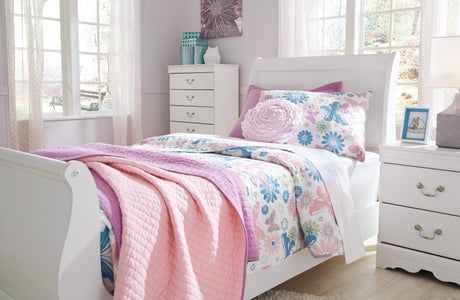Anarasia White Sleigh Youth Bedroom Set by Ashley at Eve Furniture