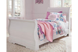 Anarasia White Twin Sleigh Bed by Ashley at Eve Furniture