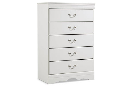 Anarasia White Chest of Drawers by Ashley at Eve Furniture