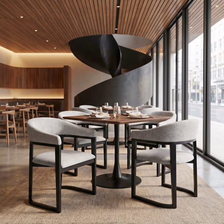 Anasa Gray Dining Chair by Zuomod at Eve Furniture